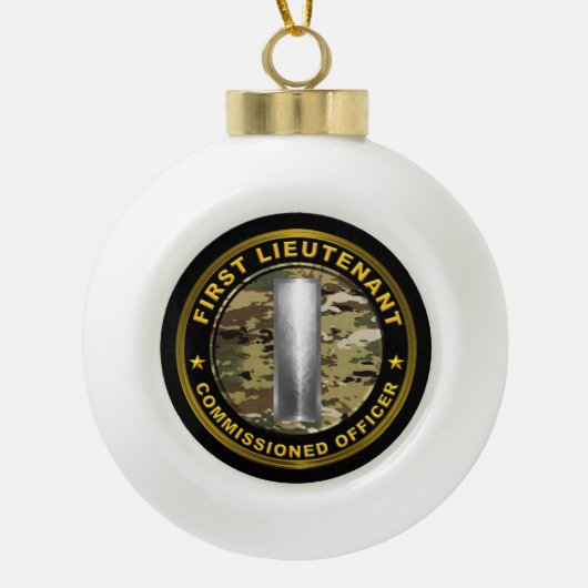 Eerste Kerstdag Keramische Bal Ornament (Voorkant)