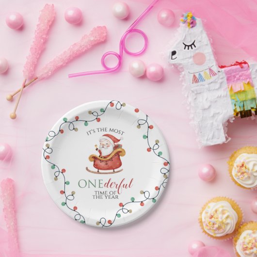 Eerste kerstdag kerstkerstkerstkerstkerstkerstkers papieren bordje (Feest)