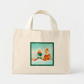 Eerste kerstdag met Lijst van Glitter Mini Tote Bag (Voorkant)