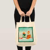 Eerste kerstdag met Lijst van Glitter Tote Bag (Voorkant (product))