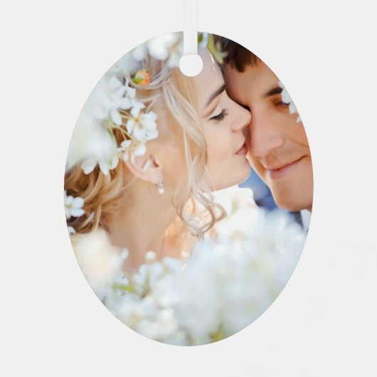 Eerste kerstdag met Paarse harttransplantatie Metalen Ornament (Achterkant)