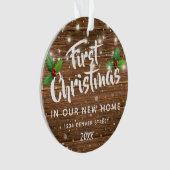 Eerste Kerstdag | Nieuwe startfoto Ornament (voorkant)