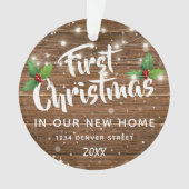 Eerste Kerstdag | Nieuwe startfoto Ornament (voorkant)