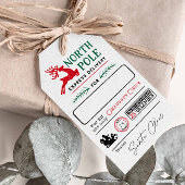 Eerste kerstdag Noordpool Express Nice lijst goedg Cadeaulabel