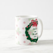 Eerste Kerstdag Samen Krans en Holly Koffiemok (Voorkant rechts)