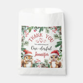 Eerste Kerstdag Schattigee Eekhoorn Winter Bedankzakje (Voorkant)