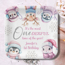 Eerste Kerstdag Schattigee Roze Winterdieren