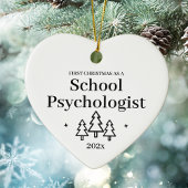 Eerste Kerstdag schoolpsycholoog Keramisch Ornament
