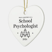 Eerste Kerstdag schoolpsycholoog Keramisch Ornament (Links)