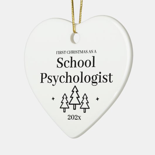 Eerste Kerstdag schoolpsycholoog Keramisch Ornament (Links)