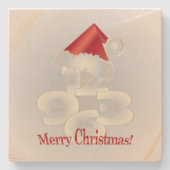 Eerste Kerstdag Stenen Onderzetter (Voorkant)