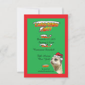 Eerste kerstdag Uitnodiging Groen (Achterkant)