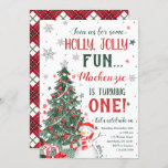 Eerste kerstdag Uitnodiging Holly Jolly Snowman<br><div class="desc">Uitnodiging voor kerstmis Holly Jolly Snowman</div>