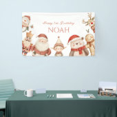 Eerste Kerstdag Uitnodiging voor Jongens Winter Spandoek (Beurs)