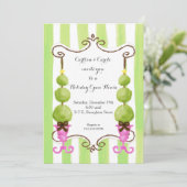 Eerste Kerstdag Uitnodiging voor Open House (Staand voorkant)