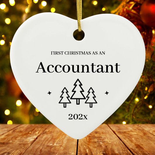 Eerste Kerstdag van de accountant Keramisch Ornament