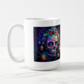 Eerste kerstdag van de dode klassieke Mok, 15 oz Koffiemok (Links)