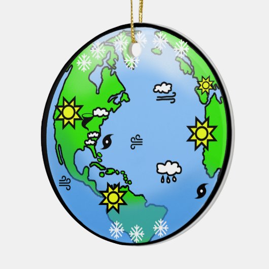 Eerste kerstdag van de Wereldoorlog Keramisch Ornament (Links)