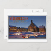 Eerste kerstdag van Nürnberg Feestdagenkaart (Voorkant / Achterkant)