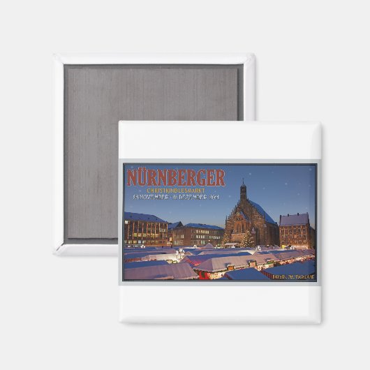 Eerste kerstdag van Nürnberg Magneet (Voorkant / Achterkant)