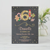 Eerste kerstdag zesde Vakantie zes uitnodiging (Staand voorkant)