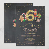 Eerste kerstdag zesde Vakantie zes uitnodiging (Voorkant / Achterkant)