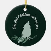Eerste Kerstdag zonder Kardinaal Memorial Keramisch Ornament (Voorkant)