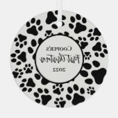 Eerste kerstdagen Eenvoudige kotteruppuitjes Glas Ornament (Achterkant)