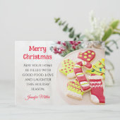 Eerste Kerstdagen Koekkeruitwisseling Ontvang 5 x  Feestdagenkaart (Staand voorkant)