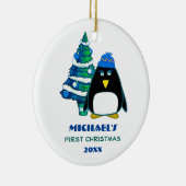 Eerste kerstdagen voor baby's keramisch ornament (Rechts)