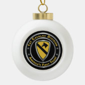 Eerste kerstdivisie Cavalry Keramische Bal Ornament (Voorkant)