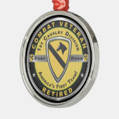 Eerste kerstdivisie Cavalry Metalen Ornament (Links)