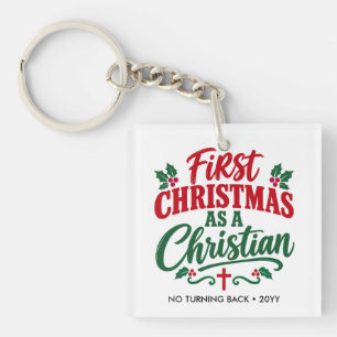 EERSTE KERSTFEES Nieuwe christelijke gelovige Sleutelhanger
