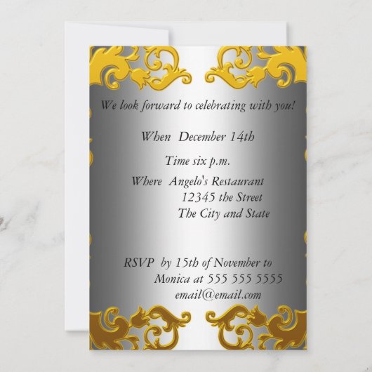 Eerste kerstfeest 2 uitnodiging (Achterkant)