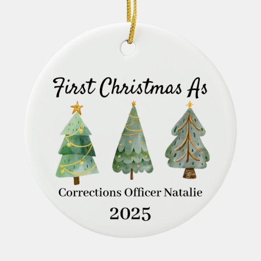 Eerste kerstfeest als decoratie voor een correctio (Voorkant)