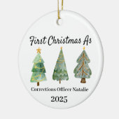 Eerste kerstfeest als decoratie voor een correctio (Links)