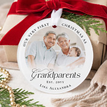 Eerste kerstfeest als grootouders Aangepaste babyf