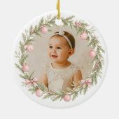 Eerste kerstfeest als grootouders keramisch ornament (Achterkant)