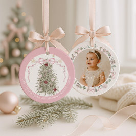 Eerste kerstfeest als grootouders keramisch ornament