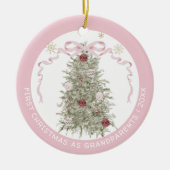 Eerste kerstfeest als grootouders keramisch ornament (Voorkant)