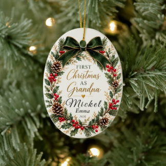 Eerste kerstfeest als opa ornament | Gepersonalise