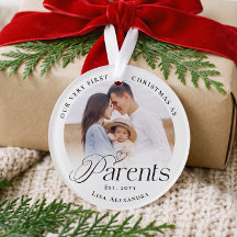 Eerste kerstfeest als ouders Aangepaste baby twee 