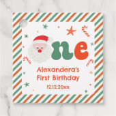 Eerste kerstfeest bedankjes labels (Voorkant)