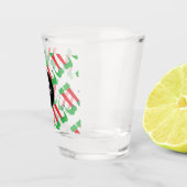 Eerste kerstfeest Eind Monogram Aangepast aangepas Shot Glas (Rechts)