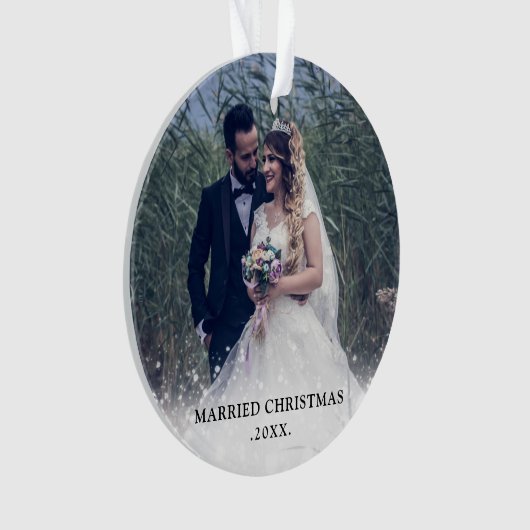 Eerste Kerstfeest | Fotovakantie Ornament (voorkant)