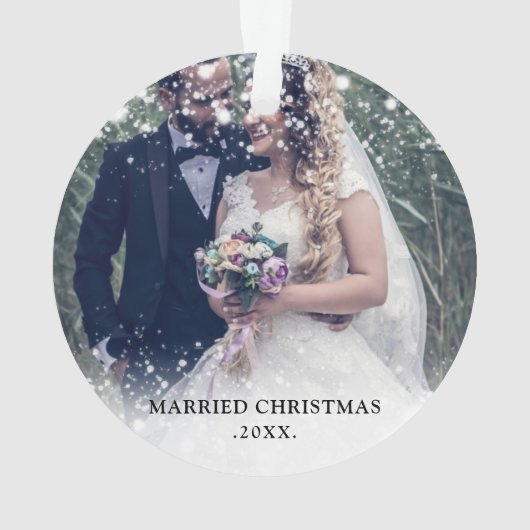 Eerste Kerstfeest | Fotovakantie Ornament (achterkant)