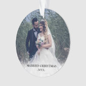 Eerste Kerstfeest | Fotovakantie Ornament (voorkant)