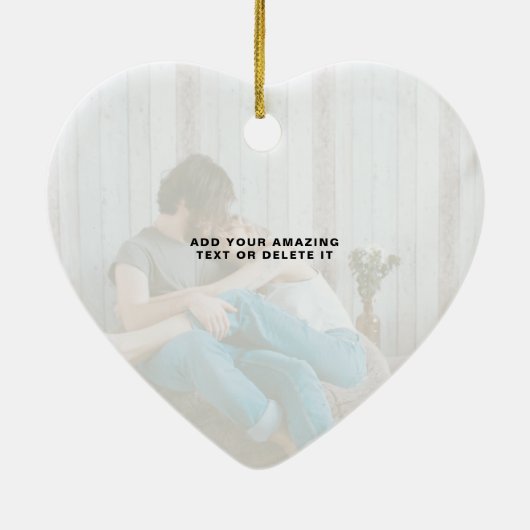 Eerste Kerstfeest Gehuwd als Mr. en mevrouw PHOTO  Keramisch Ornament (Achterkant)