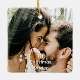 Eerste kerstfeest Gehuwd met kerstfeest Keramisch Ornament