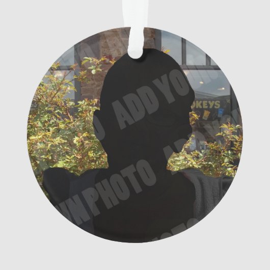 Eerste Kerstfeest Gehuwd met Rustic Floral Ornament (achterkant)